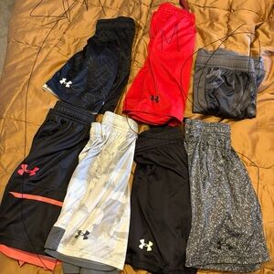 Under Armour Kids' Shorts Set - Black, Red, Gray, White